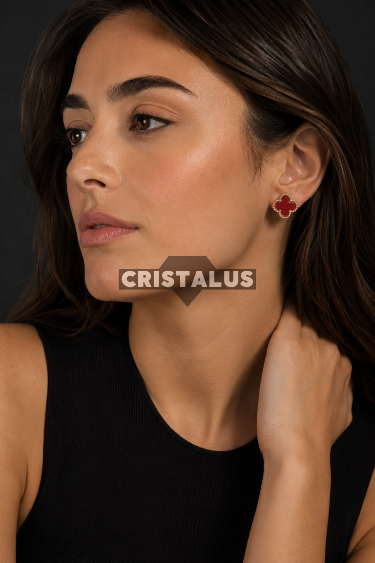 Aro van cleef | trébol dorado | bañada en oro 18k 🥇 - Imagen 4