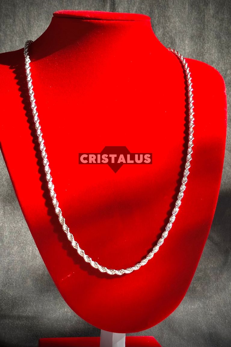 Cadena Tourbillon 4mm plata 925