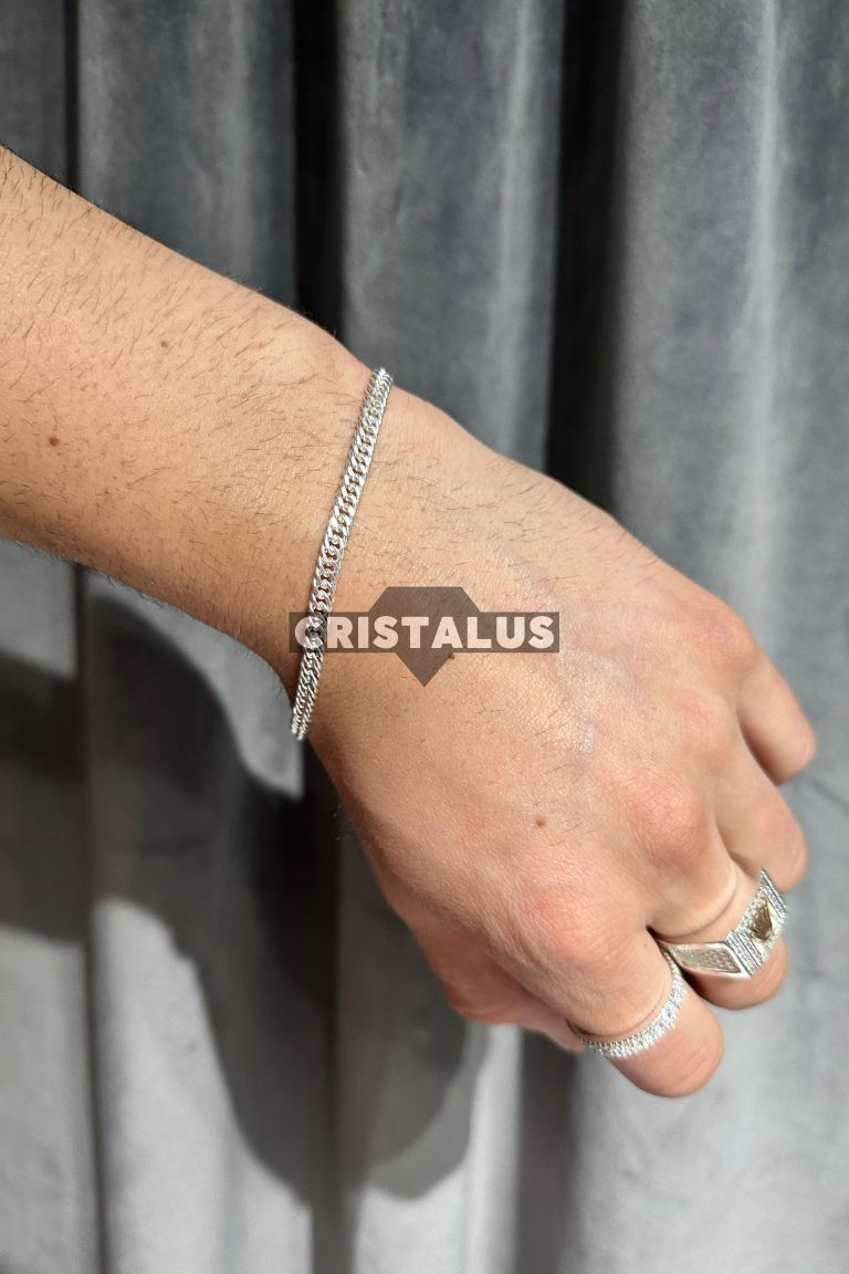 Pulsera Doble Grumet de Plata 925