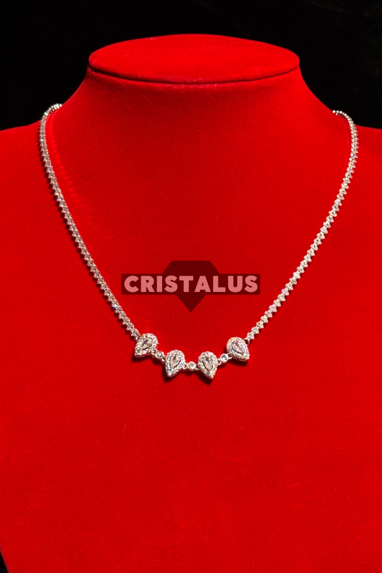 Collar de gotas con circones - Imagen 3