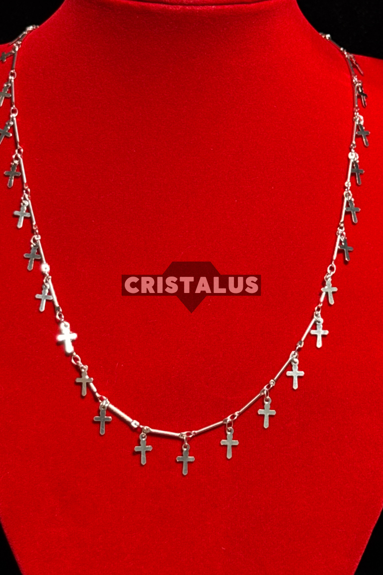 Cadena con cruces de plata 925 - Imagen 3