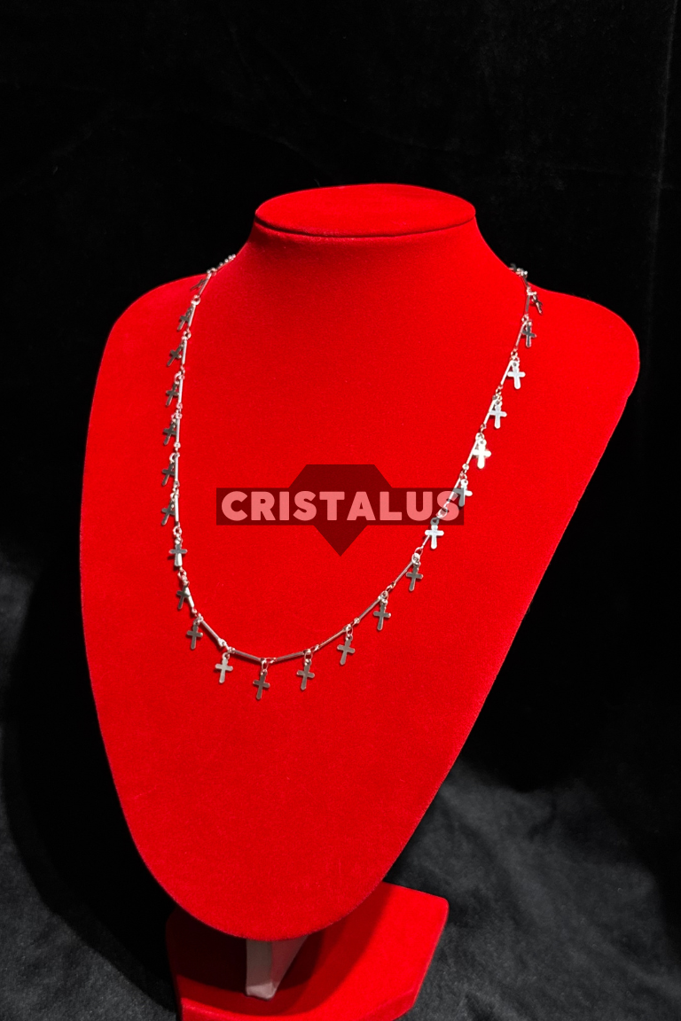 Cadena con cruces de plata 925 - Imagen 4