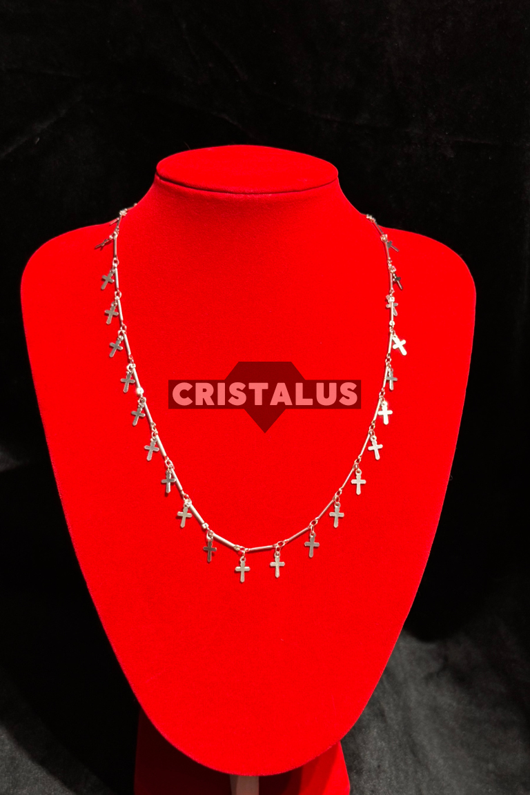 Cadena con cruces de plata 925 - Imagen 2