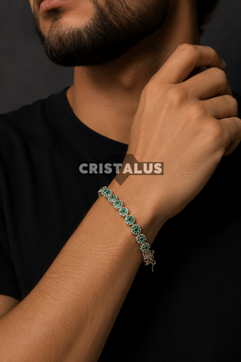 Pulsera con Circones Verdes
