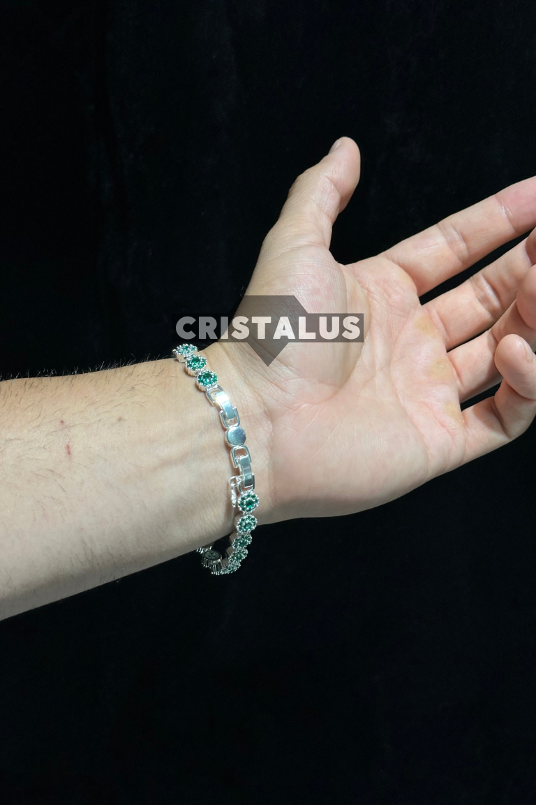 Pulsera con Circones Verdes - Imagen 3