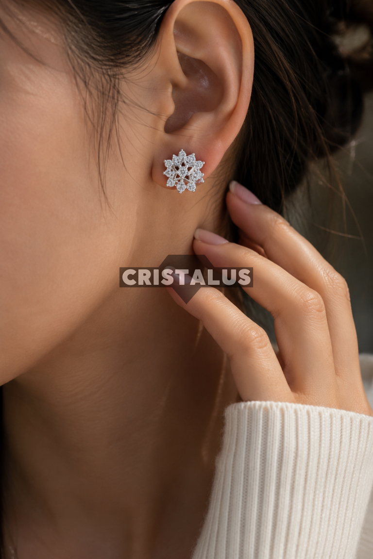Aros Copo de Nieve con Circones